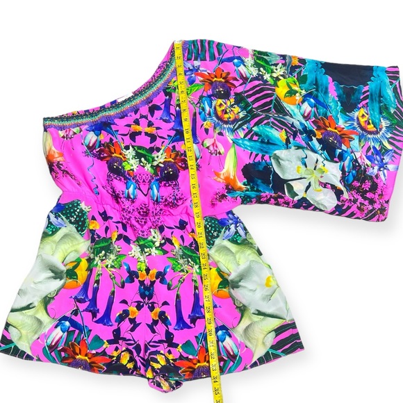 Camilla magenta pink multicolor One Shoulder Playsuit
Exotica Erotica size L - Picture 8 of 8